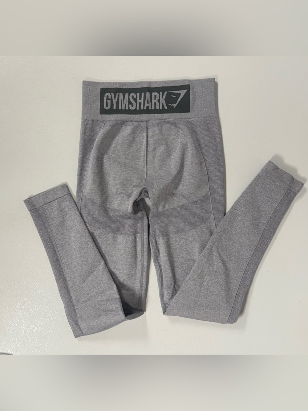 Gymshark Flex High Waisted Light Gray Leggings Activewear Lifting Women XS/S